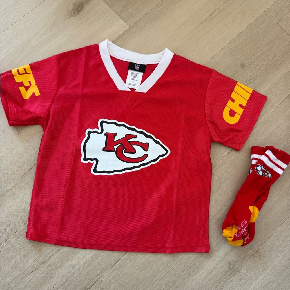 NFL Kids Red and Yellow Chiefs Jersey